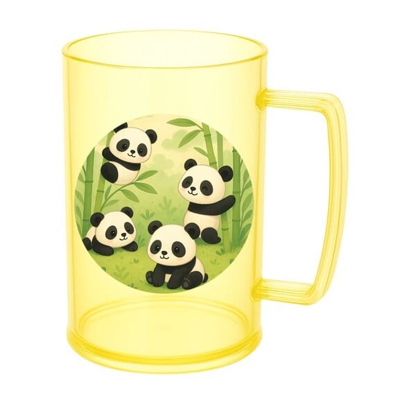 Caneca de Chopp Infantil Personalizada Pandinhas