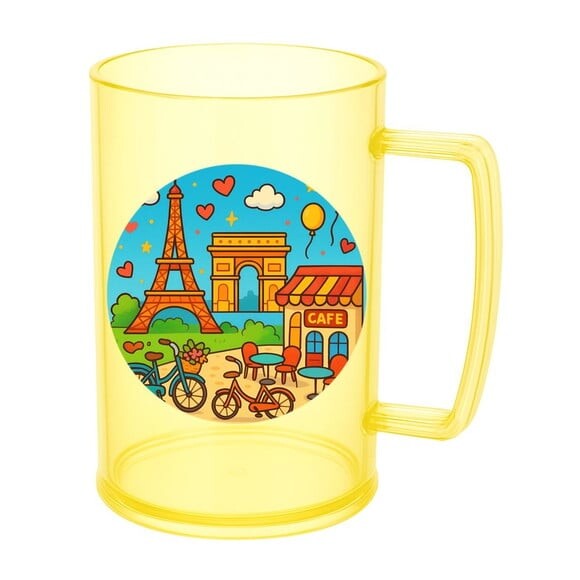 Caneca de Chopp Infantil Personalizada Paris