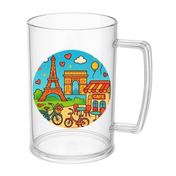 Caneca de Chopp Infantil Personalizada Paris
