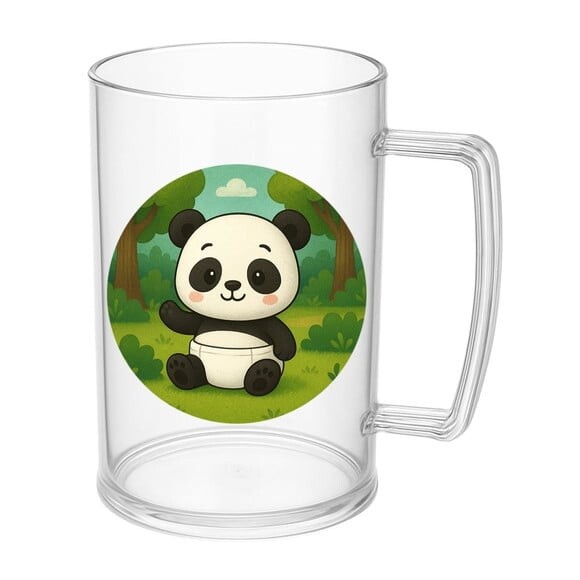 Caneca de Chopp Infantil Personalizada Panda Baby