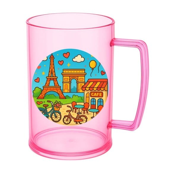 Caneca de Chopp Infantil Personalizada Paris