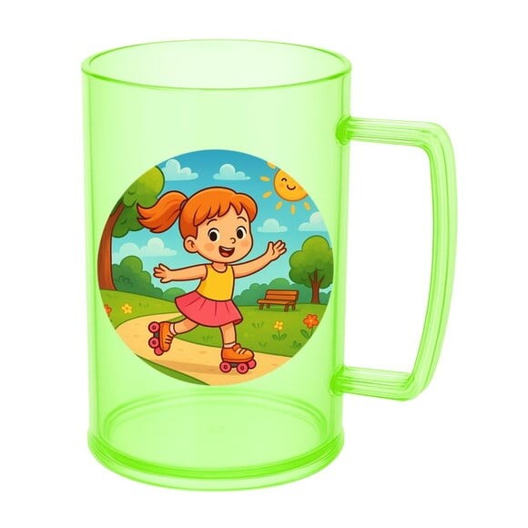 Caneca de Chopp Infantil Personalizada Patins