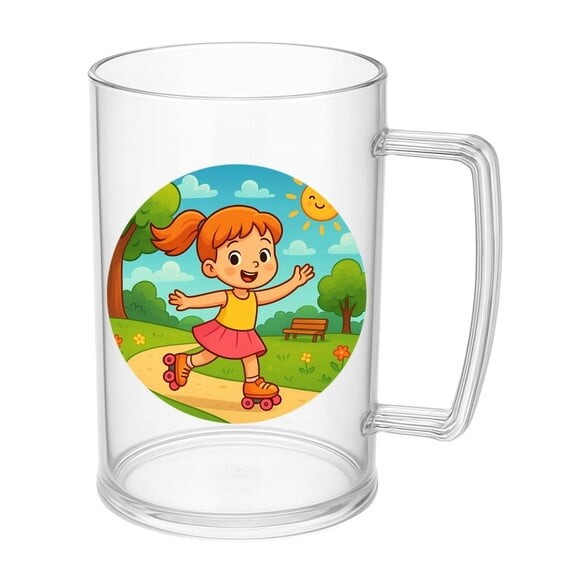 Caneca de Chopp Infantil Personalizada Patins