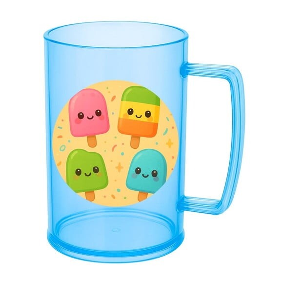 Caneca de Chopp Infantil Personalizada Picolés