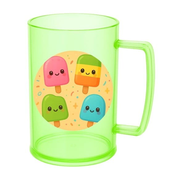 Caneca de Chopp Infantil Personalizada Picolés