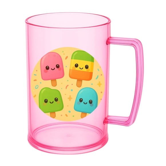 Caneca de Chopp Infantil Personalizada Picolés
