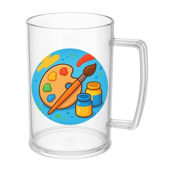 Caneca de Chopp Infantil Personalizada Pintura e Tintas