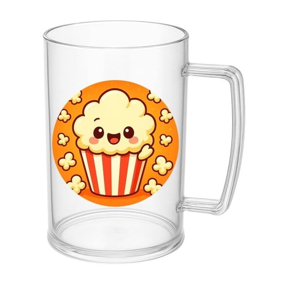 Caneca de Chopp Infantil Personalizada Pipoca