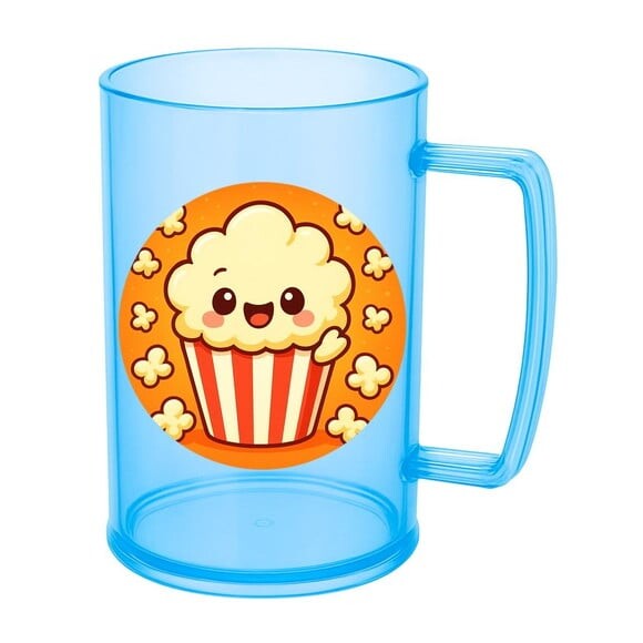 Caneca de Chopp Infantil Personalizada Pipoca