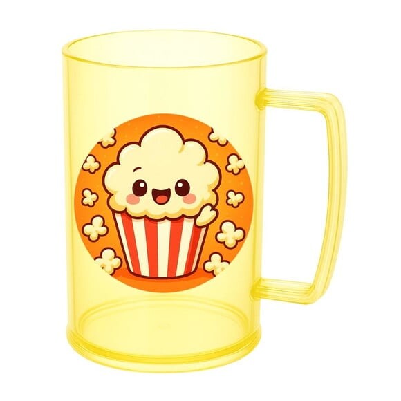 Caneca de Chopp Infantil Personalizada Pipoca