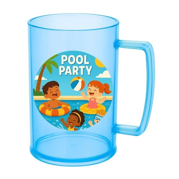 Caneca de Chopp Infantil Personalizada Pool Party
