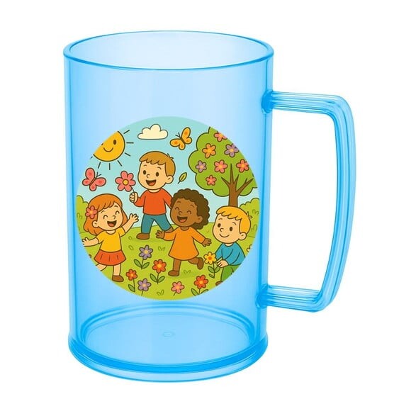 Caneca de Chopp Infantil Personalizada Primavera Divertida