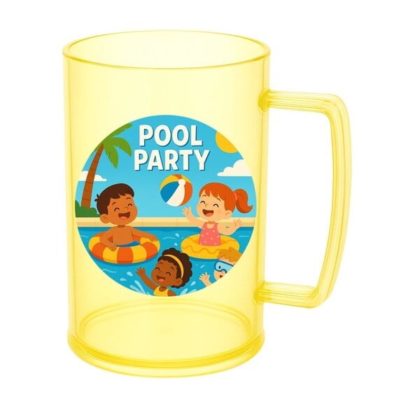 Caneca de Chopp Infantil Personalizada Pool Party
