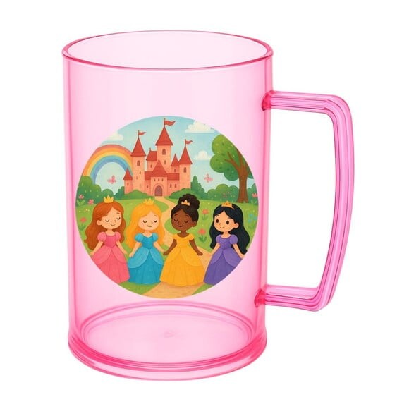 Caneca de Chopp Infantil Personalizada Princesas Encantadas