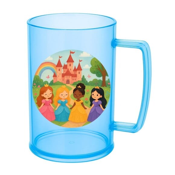 Caneca de Chopp Infantil Personalizada Princesas Encantadas
