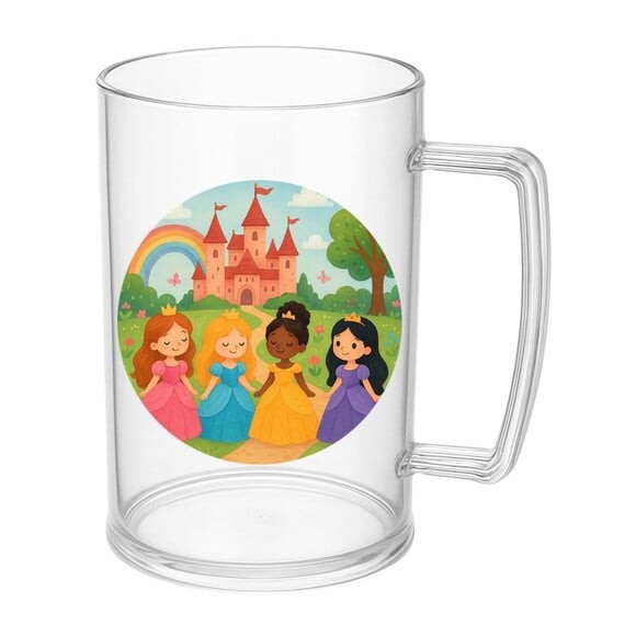 Caneca de Chopp Infantil Personalizada Princesas Encantadas