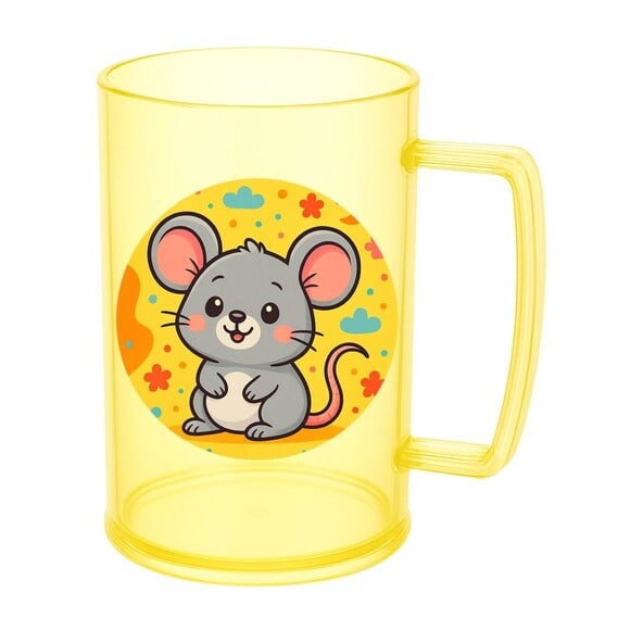 Caneca de Chopp Infantil Personalizada Ratinho Fofo