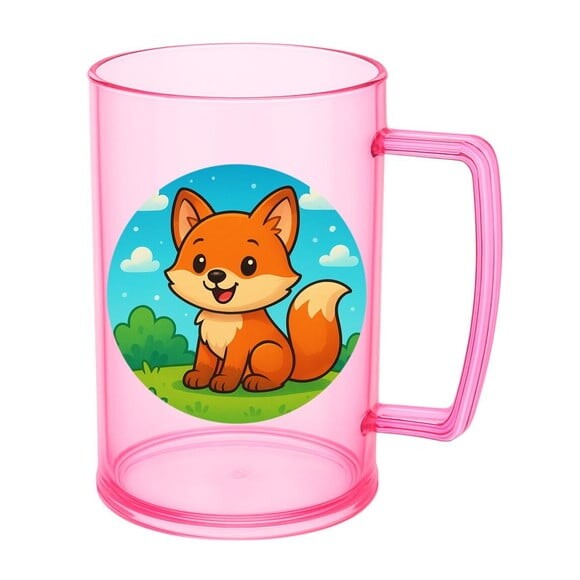 Caneca de Chopp Infantil Personalizada Raposinha