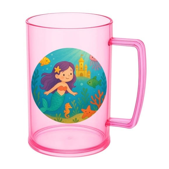 Caneca de Chopp Infantil Personalizada Reino Subaquático
