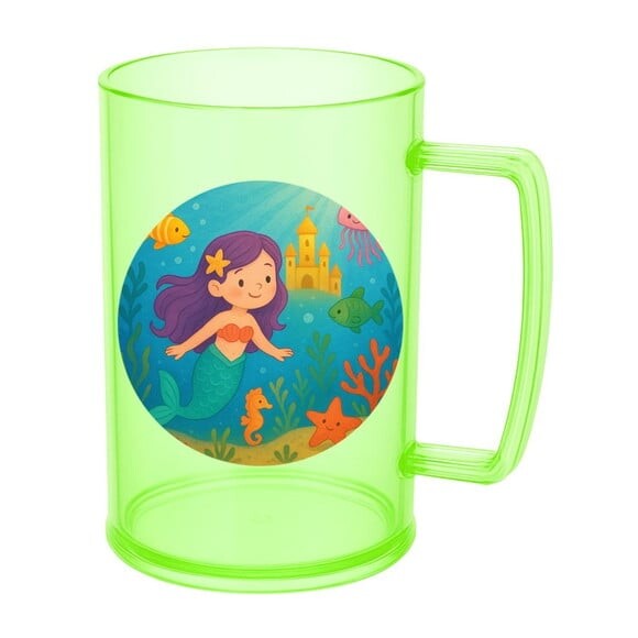 Caneca de Chopp Infantil Personalizada Reino Subaquático