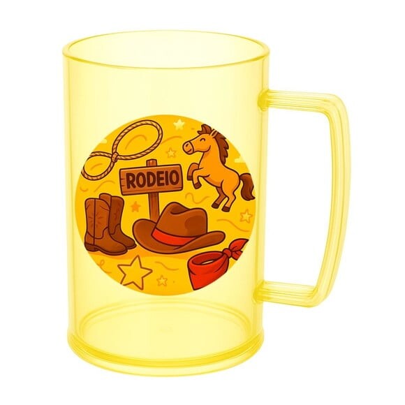 Caneca de Chopp Infantil Personalizada Rodeio