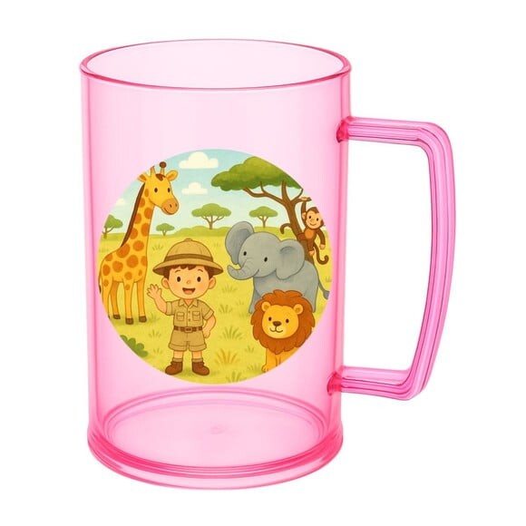 Caneca de Chopp Infantil Personalizada Safari