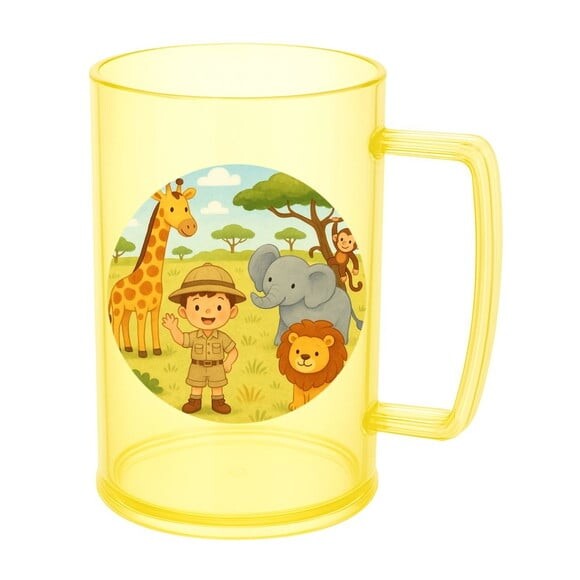 Caneca de Chopp Infantil Personalizada Safari