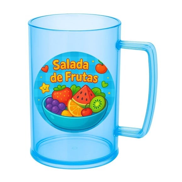Caneca de Chopp Infantil Personalizada Salada de Frutas