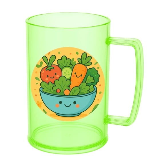 Caneca de Chopp Infantil Personalizada Salada Divertida