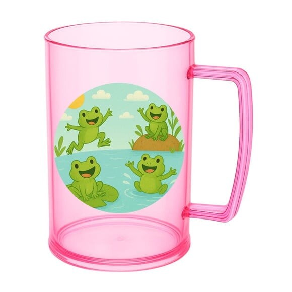 Caneca de Chopp Infantil Personalizada Sapos Divertidos