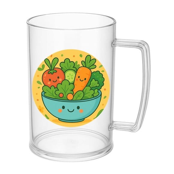 Caneca de Chopp Infantil Personalizada Salada Divertida