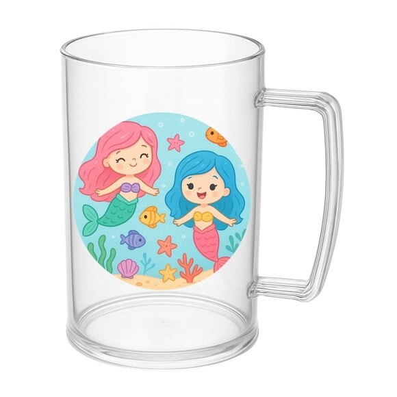 Caneca de Chopp Infantil Personalizada Sereias