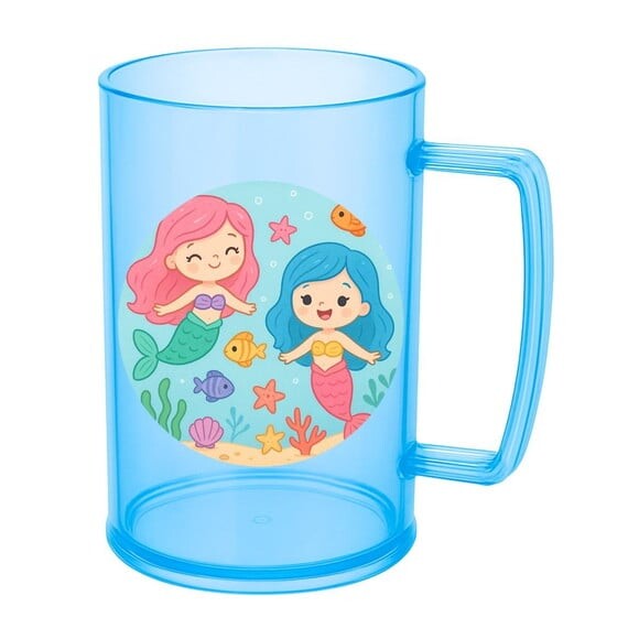 Caneca de Chopp Infantil Personalizada Sereias