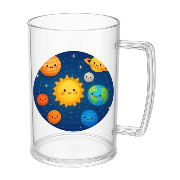 Caneca de Chopp Infantil Personalizada Sistema Solar