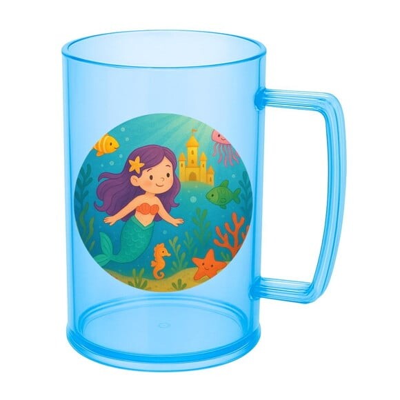 Caneca de Chopp Infantil Personalizada Reino Subaquático