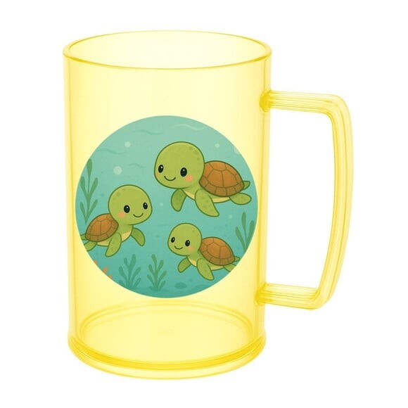 Caneca de Chopp Infantil Personalizada Tartaruguinhas