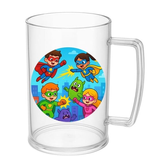 Caneca de Chopp Infantil Personalizada Super Heróis