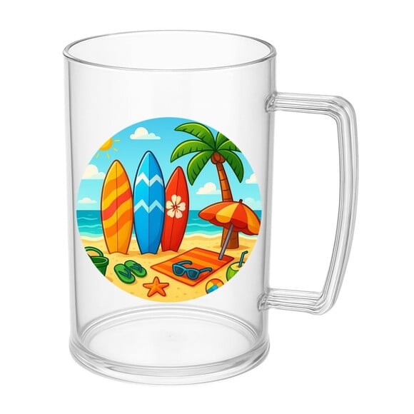 Caneca de Chopp Infantil Personalizada Surf