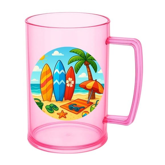 Caneca de Chopp Infantil Personalizada Surf