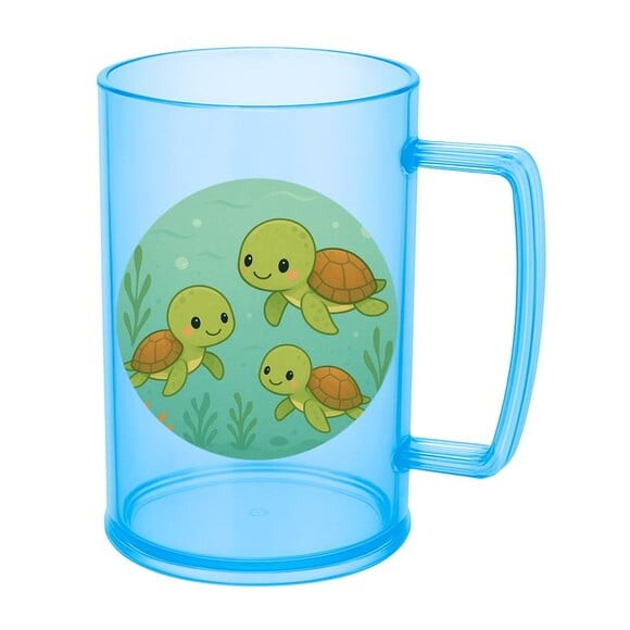 Caneca de Chopp Infantil Personalizada Tartaruguinhas