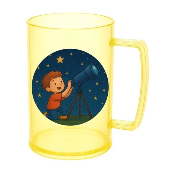 Caneca de Chopp Infantil Personalizada Telescópio Kids