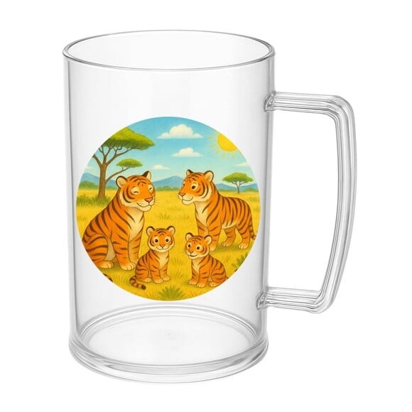 Caneca de Chopp Infantil Personalizada Tigres