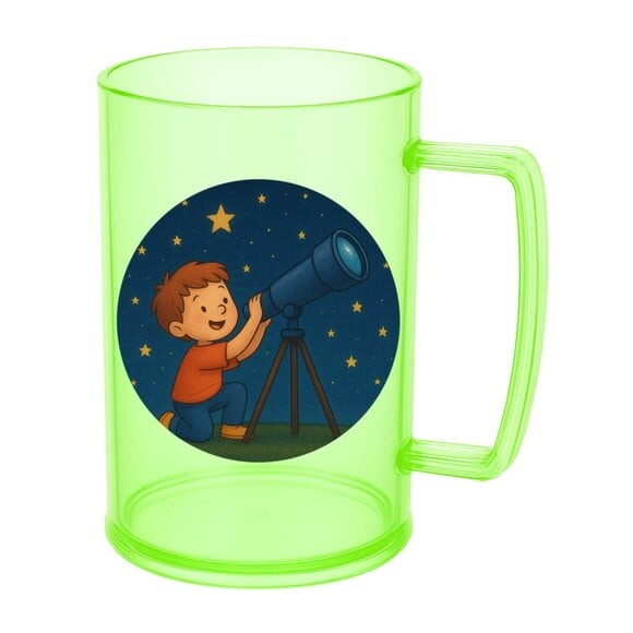 Caneca de Chopp Infantil Personalizada Telescópio Kids