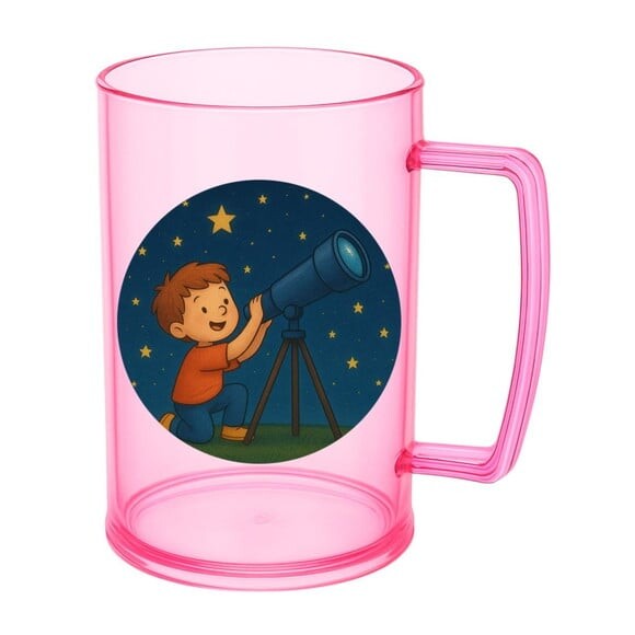 Caneca de Chopp Infantil Personalizada Telescópio Kids