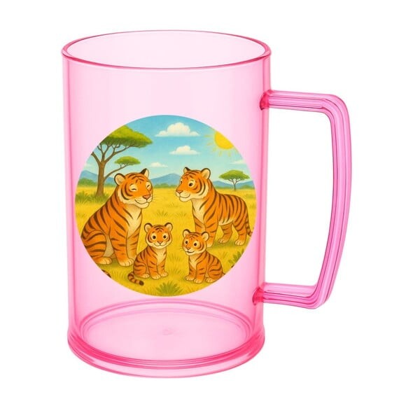 Caneca de Chopp Infantil Personalizada Tigres