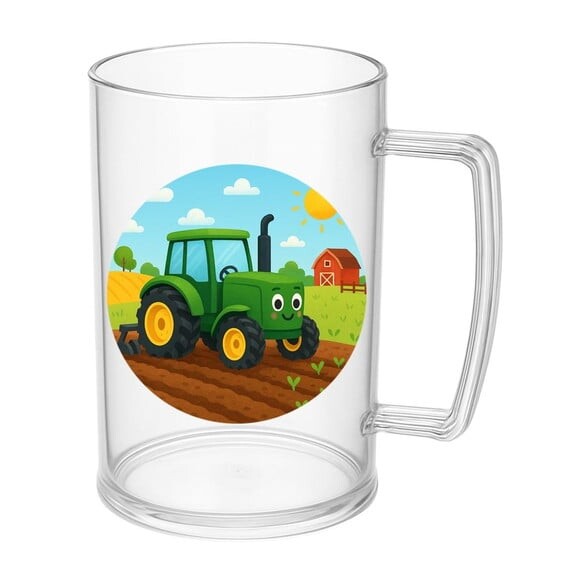 Caneca de Chopp Infantil Personalizada Trator