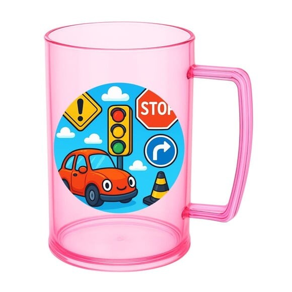 Caneca de Chopp Infantil Personalizada Trânsito