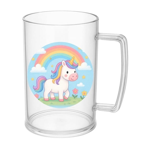 Caneca de Chopp Infantil Personalizada Unicórnio