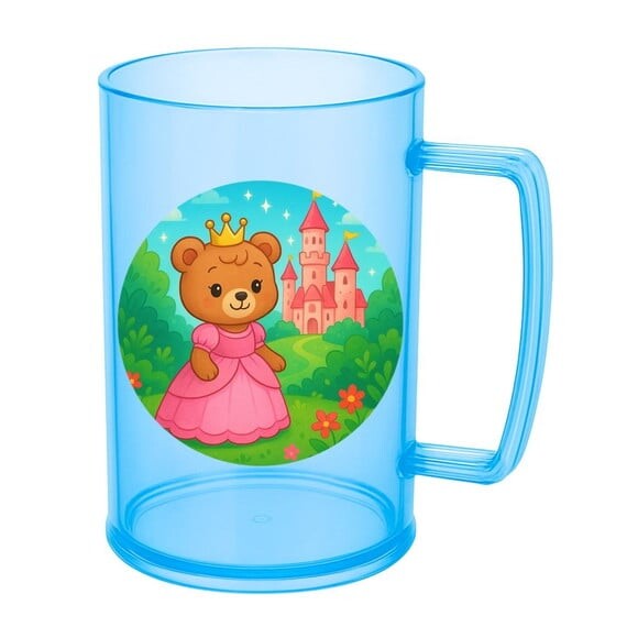 Caneca de Chopp Infantil Personalizada Ursinha Princesa