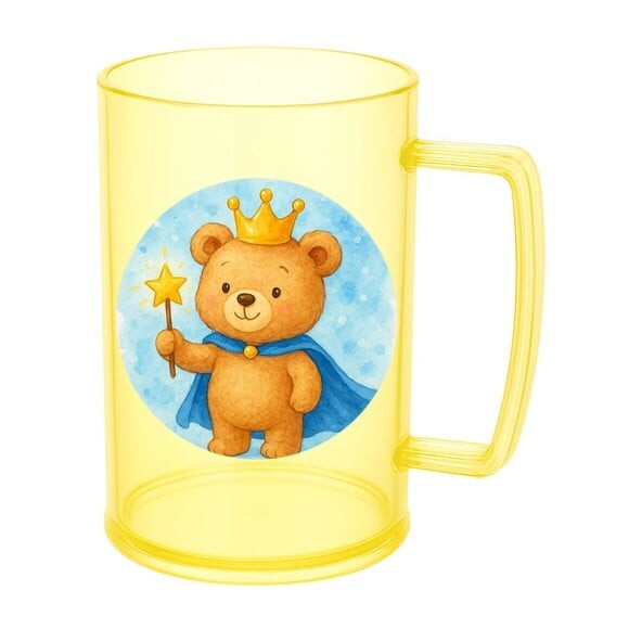 Caneca de Chopp Infantil Personalizada Ursinho Príncipe